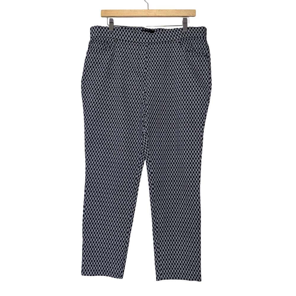 89th & Madison Women's Geometric Print Pull-On Pants Size PXL